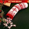 imageJOYIN 6 Pack 18quot Knit Christmas Stockings Large Rustic Yarn Xmas Stockings for Family Holiday Decorations