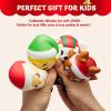imageJOYIN 6 Pack Christmas Themed Squeeze Toys Slow Rising Stress Relief Super Soft Kawaii Cute Christmas Friends Characters Toys for Boys Girls