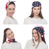 imageJOYIN 6 Pcs 4th of July Patriotic Bandanas American Flag Bandanas Headbands for Men ampamp Women 4th of July Bandana for Party Favors Independence Day Memorial Day Party Accessories