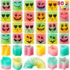 imageJOYIN 60 Pcs Spring Rainbow Party Favor Mini Plastic Coil Spring Toy Fidget Stress Coil Mini Springs Bulk Toys for Carnival Prize Birthday Halloween Goodie Bag Stuffers