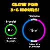 imageJOYIN 600 Pcs 8quot Glowsticks Halloween Supplies Pack Bracelets Necklaces Glow in the Dark Party Favors Easter Christmas Football Party Supplies