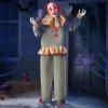 imageJOYIN 60quot Halloween Animatronic Standing Clown Animated Decoration Outdoor with LightUp Eyes Moving Arms and Head for Haunted House Lawn Yard Decor