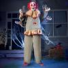 imageJOYIN 60quot Halloween Animatronic Standing Clown Animated Decoration Outdoor with LightUp Eyes Moving Arms and Head for Haunted House Lawn Yard Decor