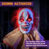 imageJOYIN 60quot Halloween Animatronic Standing Clown Animated Decoration Outdoor with LightUp Eyes Moving Arms and Head for Haunted House Lawn Yard Decor