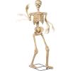 imageJOYIN 60quot Halloween Animatronics Skeleton Decor with LightUp Eyes Creepy Sound Movable Head and Arms Life Size Animated Decorations Haunted House Props for Outdoor Indoor Yard Patio Lawn