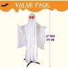 imageJOYIN 67quot Halloween Decorations Outdoor Scary Animatronics Clown Decor Clearance with LED Eyes and Creepy Sound Life Size Animated for Haunted House Lawn Yard PatioGhost