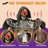 imageJOYIN 67quot Halloween Decorations Outdoor Scary Animatronics Clown Decor Clearance with LED Eyes and Creepy Sound Life Size Animated for Haunted House Lawn Yard PatioGrim Reaper