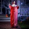 imageJOYIN 67quot Halloween Decorations Outdoor Scary Animatronics Clown Decor Clearance with LED Eyes and Creepy Sound Life Size Animated for Haunted House Lawn Yard PatioClown