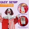 imageJOYIN 67quot Halloween Decorations Outdoor Scary Animatronics Clown Decor Clearance with LED Eyes and Creepy Sound Life Size Animated for Haunted House Lawn Yard PatioClown