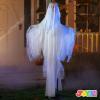 imageJOYIN 67quot Halloween Decorations Outdoor Scary Animatronics Clown Decor Clearance with LED Eyes and Creepy Sound Life Size Animated for Haunted House Lawn Yard PatioGhost