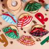 imageJOYIN 6PCS Christmas Clothing for Doll Plush Dance Skirt Set 6 Designs Festive Looks Cute Dresses for Xmas Kids Toddler Doll Couture Costume Accessories Xmas Decorations Holiday Specialsclassic