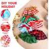 imageJOYIN 6PCS Christmas Clothing for Doll Plush Dance Skirt Set 6 Designs Festive Looks Cute Dresses for Xmas Kids Toddler Doll Couture Costume Accessories Xmas Decorations Holiday Specialsclassic