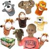 imageJOYIN 6Pcs Kids Hand Puppet Set with Working Mouth Toddler Animal Plush Toy Includes Elephant Giraffe Lion Bear Raccoon and Monkey for Show Theater Christmas Birthday Gifts for Kid Age 3Animal Friends