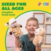 imageJOYIN 6Pcs Kids Hand Puppet Set with Working Mouth Toddler Animal Plush Toy Includes Elephant Giraffe Lion Bear Raccoon and Monkey for Show Theater Christmas Birthday Gifts for Kid Age 3Animal Friends