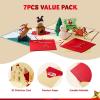 imageJOYIN 7 Pack Pop up Christmas Cards 3D Greeting Cards with Unique Designs and Envelopes 6quot x 6quot for Winter Merry Christmas Season Present