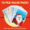 imageJOYIN 72 PCS Christmas Bags for Xmas Holiday Goody Gift 11quot x 16quotChristmas Snacks Plastic Shopping Bags with Handles for Present Wrapping Festive Party Favor Party Decoration Supplies