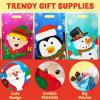 imageJOYIN 72 PCS Christmas Bags for Xmas Holiday Goody Gift 11quot x 16quotChristmas Snacks Plastic Shopping Bags with Handles for Present Wrapping Festive Party Favor Party Decoration Supplies