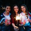 imageJOYIN 72 Pcs July 4th Glow Sticks Bulk with Connectors Red White Blue 3 Colors In 1 Glow in The Dark Stick Light Up Bracelets ampamp Necklaces for Kids ampamp Adults Party Favor Supplies For Independence Day