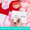 imageJOYIN 72 Pcs Valentines Day Animal Cards Valentine Greeting Card with Envelopes for Hearts Day Classroom Exchange Kids Holiday Crafting Wedding Cards Valentines Party Favor 6 Styles