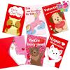 imageJOYIN 72 Pcs Valentines Day Animal Cards Valentine Greeting Card with Envelopes for Hearts Day Classroom Exchange Kids Holiday Crafting Wedding Cards Valentines Party Favor 6 Styles