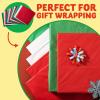 imageJOYIN 72 Sheets Christmas Tissue Paper Assortment Red Green ampamp White in 20quot x 20quot for Christmas Wrapping Tissue Paper Party Supply