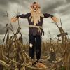 imageJOYIN 72quot Halloween Animatronics Scarecrow Decoration Outdoor Standing Ghost Prop with Motion Light Sound Scary Animated Decor for Yard Farm Garden Indoor Haunted HouseScarecrow