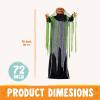 imageJOYIN 72quot Halloween Animatronics Scarecrow Decoration Outdoor Standing Ghost Prop with Motion Light Sound Scary Animated Decor for Yard Farm Garden Indoor Haunted HousePumpkin
