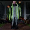 imageJOYIN 72quot Halloween Animatronics Scarecrow Decoration Outdoor Standing Ghost Prop with Motion Light Sound Scary Animated Decor for Yard Farm Garden Indoor Haunted HousePumpkin
