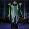 imageJOYIN 72quot Halloween Animatronics Scarecrow Decoration Outdoor Standing Ghost Prop with Motion Light Sound Scary Animated Decor for Yard Farm Garden Indoor Haunted HousePumpkin