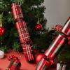 imageJOYIN 8 Pack Christmas NonSnap Party Favor Red Check Plaid Table Favor Includes Party Hat Jokes ampamp Gifts Xmas Gifts Prizes for Christmas Holiday Dinner Traditions