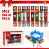 imageJOYIN 8 Pack Christmas Party Favor NonSnap Nutcrackers Design Party Table Favors with Holiday Party Favor Supplies for Kids and Adults Christmas Parties Dinners and HolidaysNutcracker  Snowflakes