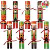 imageJOYIN 8 Pack Christmas Party Favor NonSnap Nutcrackers Design Party Table Favors with Holiday Party Favor Supplies for Kids and Adults Christmas Parties Dinners and HolidaysNutcrackers