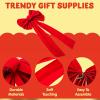 imageJOYIN 8 Pack Christmas Red Velvet Bows 26quot Long by 10quot Wide Decorative Christmas Bows for Wreath Garland Tree Decor Indoor Outdoor Holiday DecorationsRed