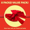 imageJOYIN 8 Pack Christmas Red Velvet Bows 26quot Long by 10quot Wide Decorative Christmas Bows for Wreath Garland Tree Decor Indoor Outdoor Holiday DecorationsRed