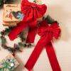 imageJOYIN 8 Pack Christmas Red Velvet Bows 26quot Long by 10quot Wide Decorative Christmas Bows for Wreath Garland Tree Decor Indoor Outdoor Holiday DecorationsRed