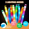 imageJOYIN 9 Pack Halloween Glow Sticks Party Favors for Kids Light Up Pop Tubes Glow Necklaces Bracelets Party Supplies for Toddlers Boys Girls Birthday Gifts Christmas Goodie bags
