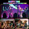 imageJOYIN 9 Pack Halloween Glow Sticks Party Favors for Kids Light Up Pop Tubes Glow Necklaces Bracelets Party Supplies for Toddlers Boys Girls Birthday Gifts Christmas Goodie bags