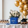 imageJOYIN 9quot Graduation Decorations Card Box with 36 PCS Cards Blue Class of 2025 Congrats Grad Box for Grad Party Decoration Gift Card Money Box Holder for Graduation Party Favor Gifts SuppliesBlue