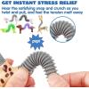imageJOYIN Animal Pop Tubes Fidget Toys 8 Pack Sensory Toys for Toddlers Halloween Party Favors for Kids Birthday Gifts Classroom Reward Goodie Bags Stuffers Colors Randomly