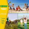 imageJOYIN Badminton Pickleball Net 17 Ft Adjustable Portable Net for Junior Tennis Kids Volleyball ampamp Soccer Tennis Badminton Net Set for Backyard Games  Easy Setup Sports Net with Poles17 Ft Tall