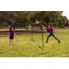 imageJOYIN Badminton Pickleball Net 17 Ft Adjustable Portable Net for Junior Tennis Kids Volleyball ampamp Soccer Tennis Badminton Net Set for Backyard Games  Easy Setup Sports Net with Poles17 Ft Tall