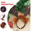 imageJOYIN Christmas 2PCS Light Up Cute Reindeer Headband Adult Kids Party Favor Supplies Xmas Accessories for Christmas Holiday Parties Annual Holiday Photos BoothReindeer