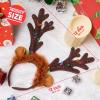 imageJOYIN Christmas 2PCS Light Up Cute Reindeer Headband Adult Kids Party Favor Supplies Xmas Accessories for Christmas Holiday Parties Annual Holiday Photos BoothReindeer