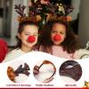 imageJOYIN Christmas 2PCS Reindeer Headband LightUp LED Antlers Reindeer Hat Holiday Headbands for Christmas Party Supplies and Holiday Parties Favors ONE SIZE FITS ALL