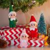 imageJOYIN Christmas 3PCS Tiny Elf Doll Christmas with 1 red1 Green and 1 Pink elf DollHoliday Decoration Accessories Tiny Gift for Girls Boys Kids AdultsPants