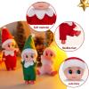 imageJOYIN Christmas 3PCS Tiny Elf Doll Christmas with 1 red1 Green and 1 Pink elf DollHoliday Decoration Accessories Tiny Gift for Girls Boys Kids AdultsPants