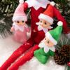 imageJOYIN Christmas 3PCS Tiny Elf Doll Christmas with 1 red1 Green and 1 Pink elf DollHoliday Decoration Accessories Tiny Gift for Girls Boys Kids AdultsSkirt