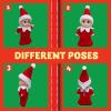 imageJOYIN Christmas 3PCS Tiny Elf Doll Christmas with 1 red1 Green and 1 Pink elf DollHoliday Decoration Accessories Tiny Gift for Girls Boys Kids AdultsSkirt