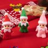 imageJOYIN Christmas 3PCS Tiny Elf Doll Christmas with 1 red1 Green and 1 Pink elf DollHoliday Decoration Accessories Tiny Gift for Girls Boys Kids AdultsSkirt