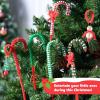 imageJOYIN Christmas Beaded Ornament Craft Make Up to 40 Hanging Ornaments of Snowman Christmas Tree Candy Canes and Wreaths for DIY Craft Xmas Gift Holiday Party Indoor DecorationAge 14